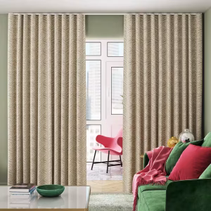 Fabric Curtain - Ripple Fold - Beige
